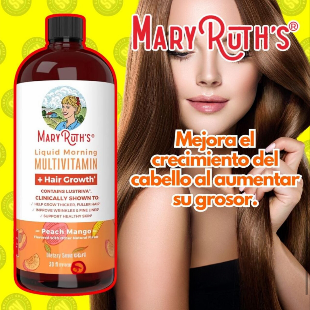 Multivitamínico Líquido Mujer con Biotina y Lustriva - Mary Ruth’s