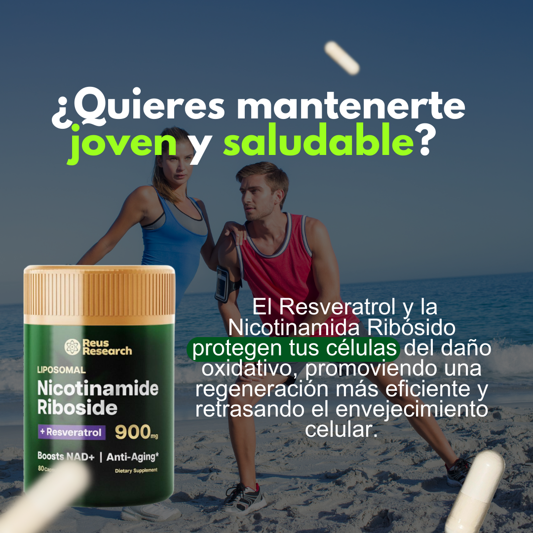 NAD+ con Resveratrol – Energía y vitalidad en cápsulas