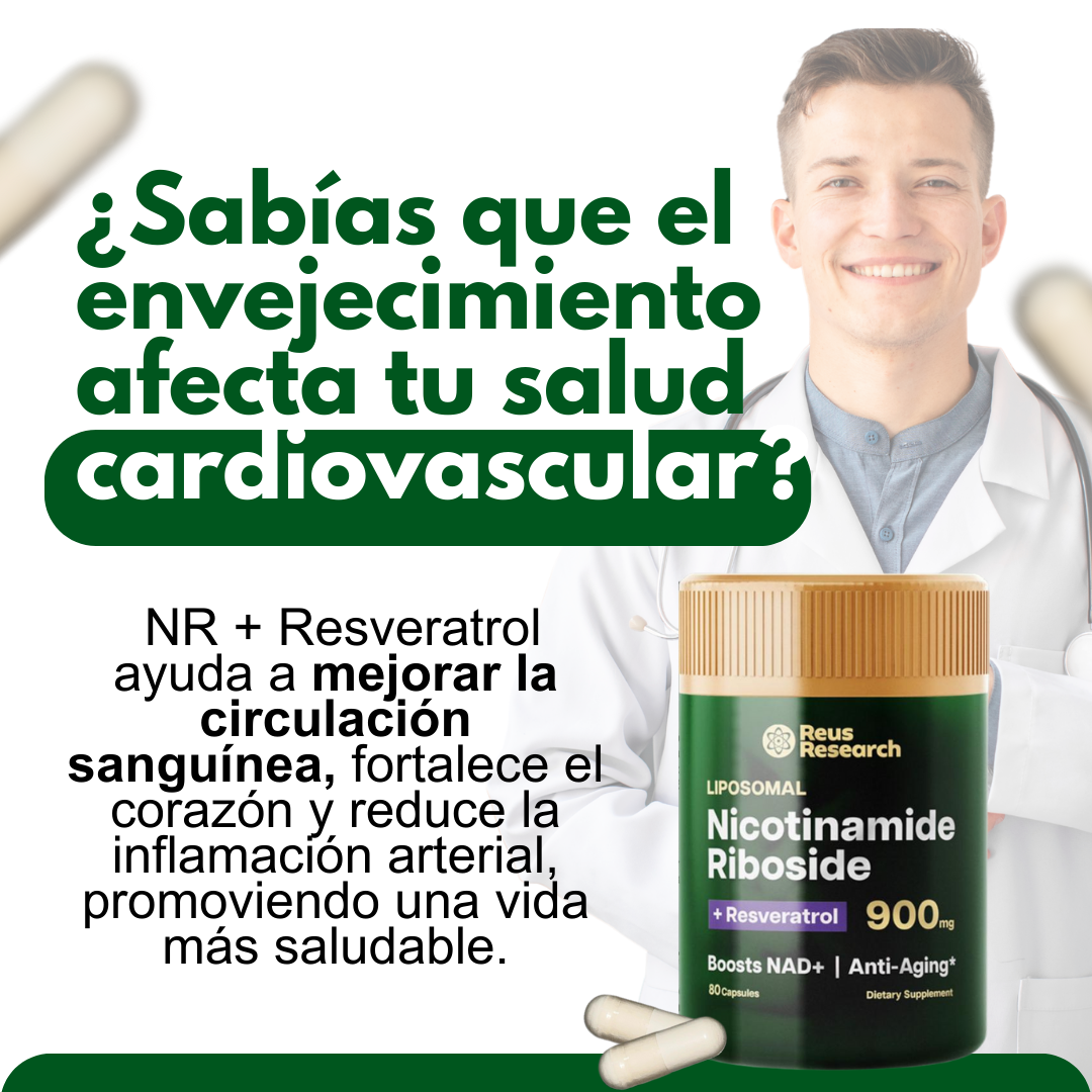 NAD+ con Resveratrol – Energía y vitalidad en cápsulas