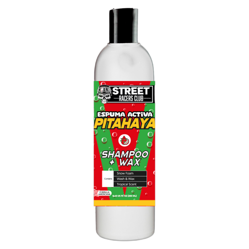 Shampoo + Cera con Espuma Activa Pitahaya – Auto Brillante