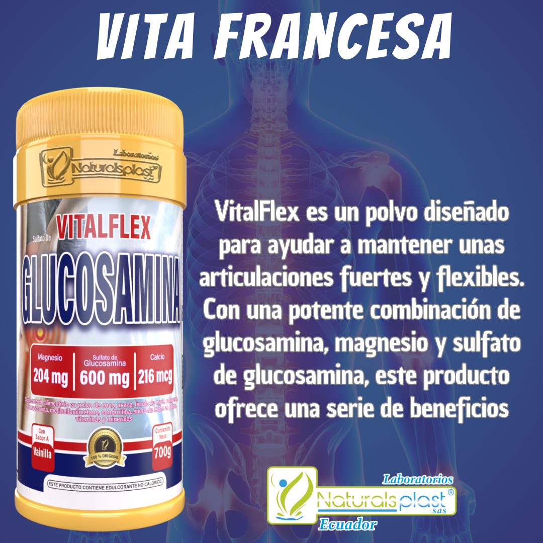 Vitalflex Glucosamina – Suplemento para articulaciones y huesos