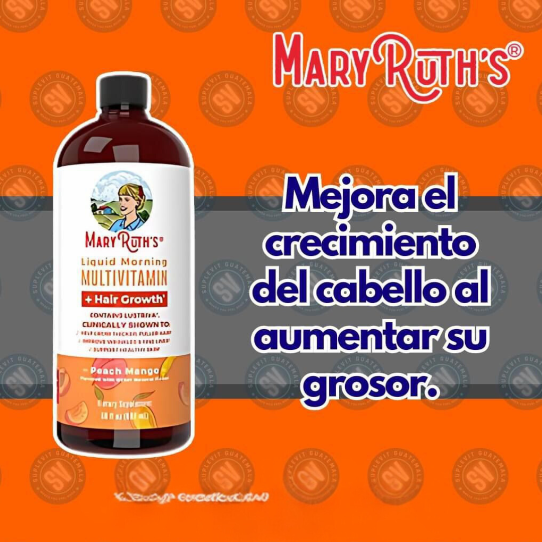 Multivitamínico Líquido Mujer con Biotina y Lustriva - Mary Ruth’s