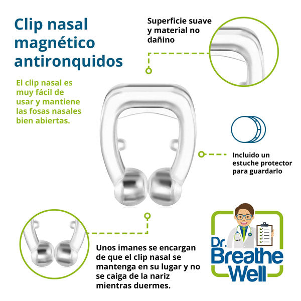 Clip Nasal Antironquidos – Sueño Profundo y Natural