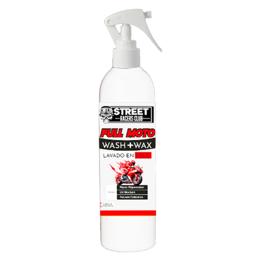 Full Moto Wash + Wax – Lavado en Seco con Cera para Motos
