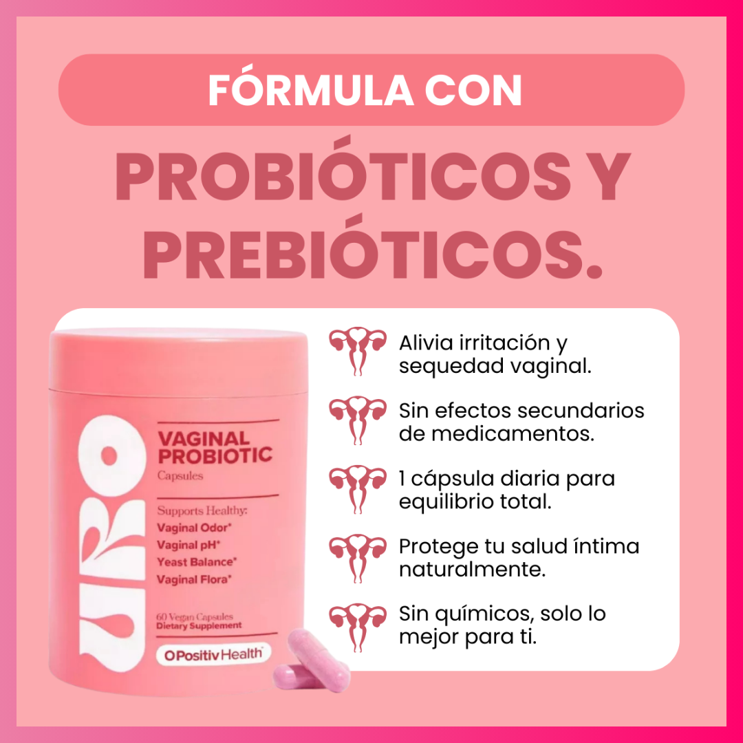 URO Probiotics – Equilibrio íntimo, pH vaginal saludable y control de olor