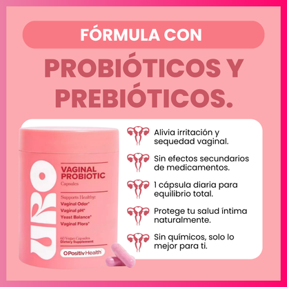 URO Probiotics – Equilibrio íntimo, pH vaginal saludable y control de olor