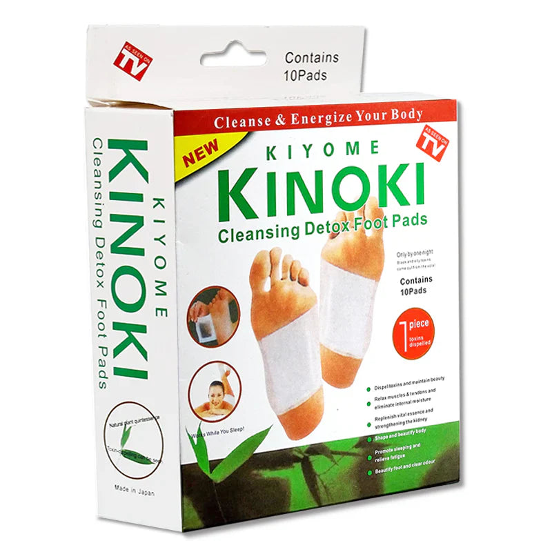 Parches Detox Kinoki para Pies – Limpieza Natural y Desintoxicación