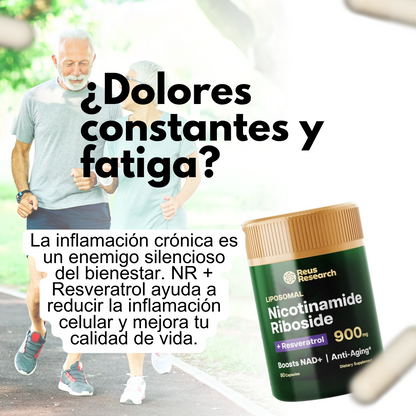 NAD+ con Resveratrol – Energía y vitalidad en cápsulas