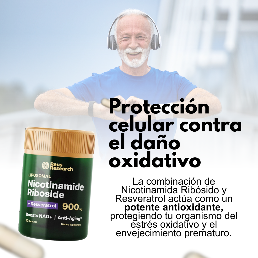 NAD+ con Resveratrol – Energía y vitalidad en cápsulas