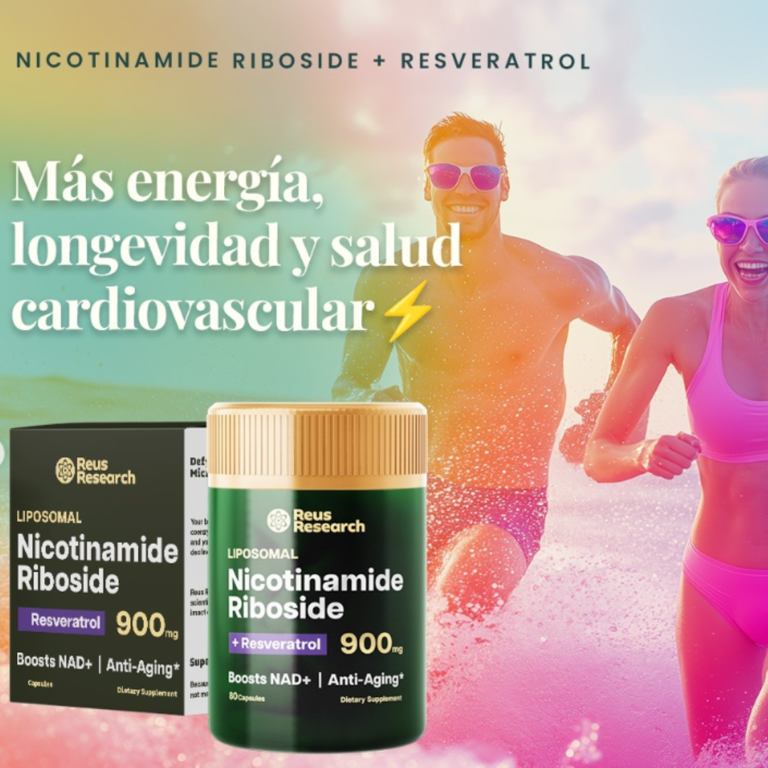 NAD+ con Resveratrol – Energía y vitalidad en cápsulas