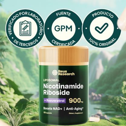 NAD+ con Resveratrol – Energía y vitalidad en cápsulas