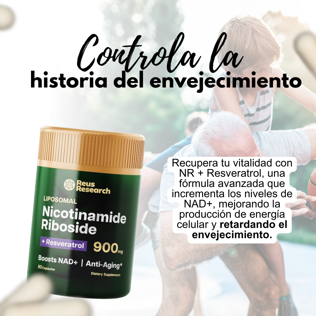 NAD+ con Resveratrol – Energía y vitalidad en cápsulas