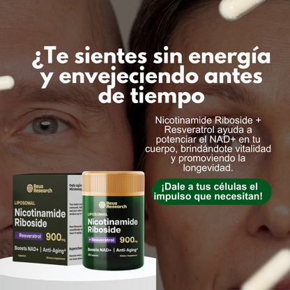 NAD+ con Resveratrol – Energía y vitalidad en cápsulas