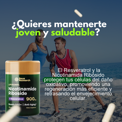 NAD+ con Resveratrol – Energía y vitalidad en cápsulas
